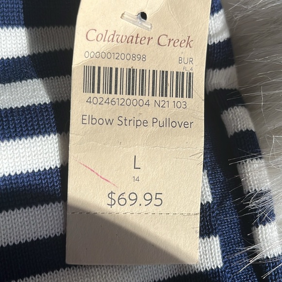 NWT - Coldwater Creek Nautical Blouse - Picture 5 of 5